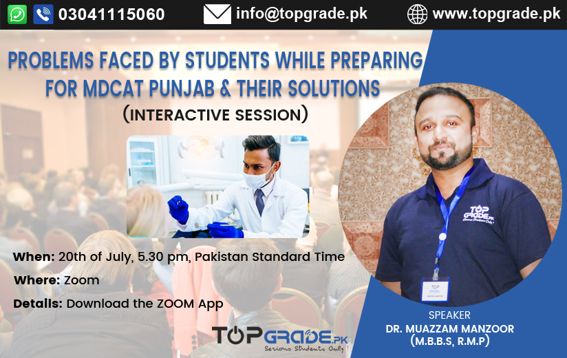 Problems Faced By Students While Preparing For MDCAT Punjab & Their Solutions (Interactive Session)